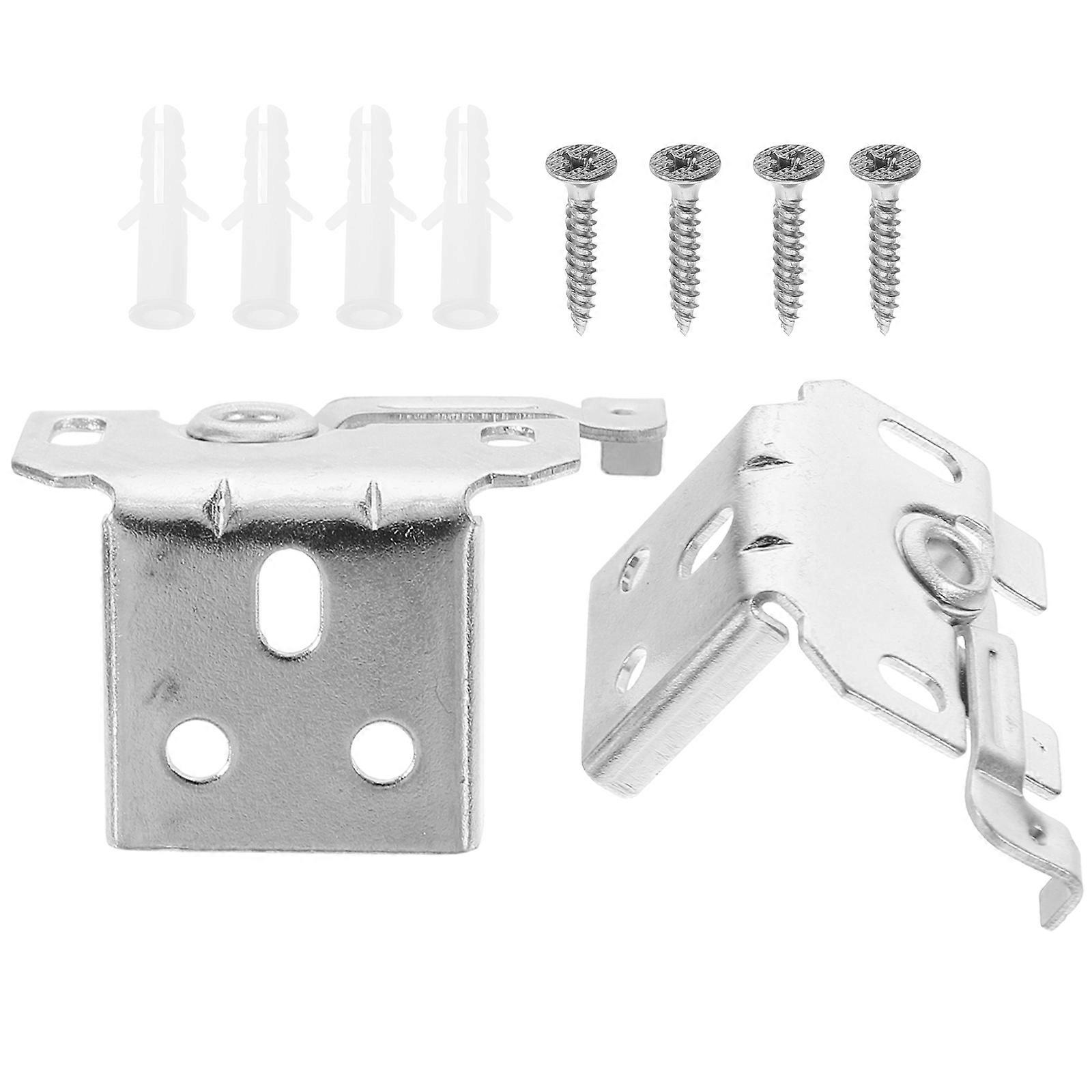 Roller Window Shade Bracket Set 1 Set Compact Curtain Mounting Brackets for Practical Design Silver