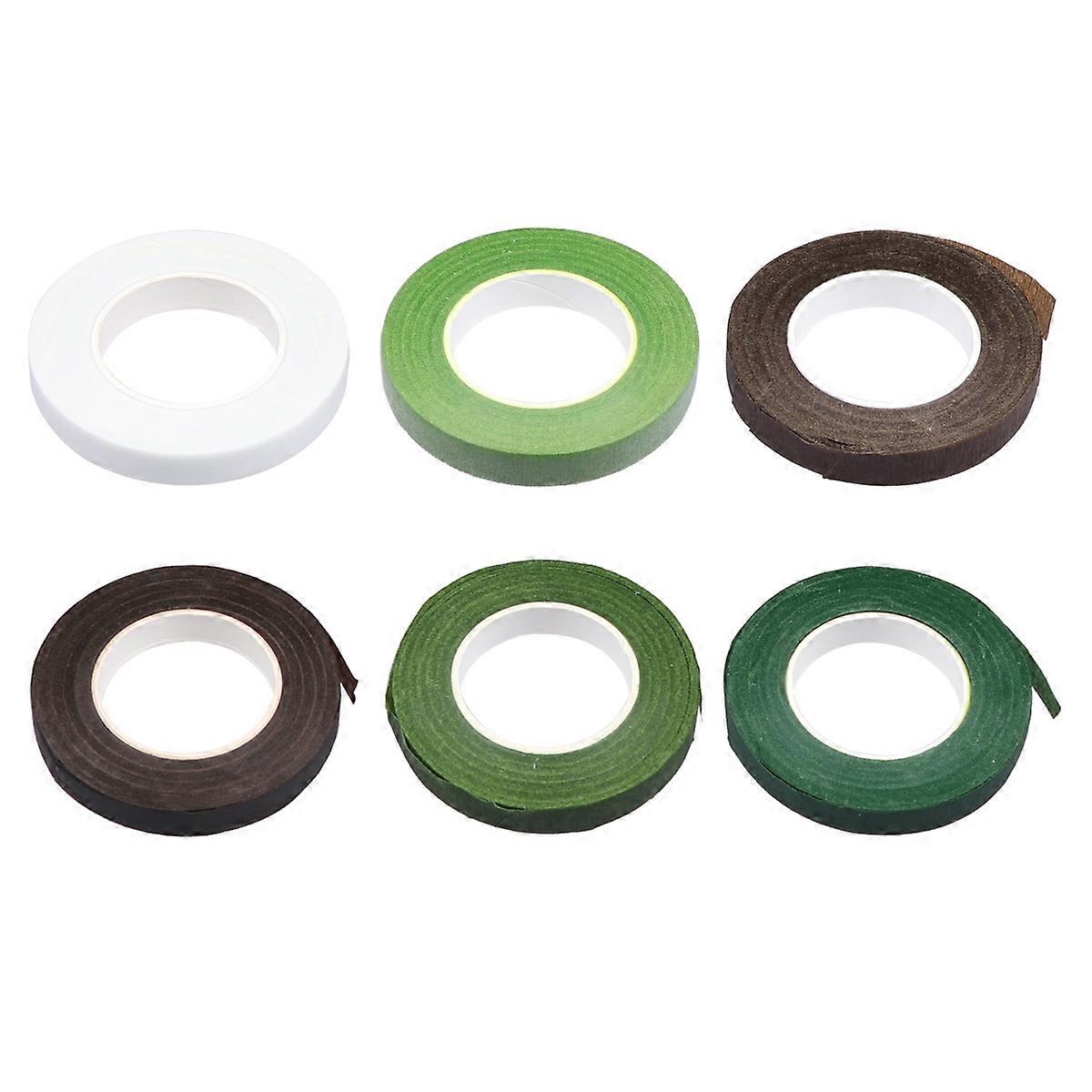 Floral DIY Tape for Flower Stem Wrapping 18 Rolls Assorted Colors