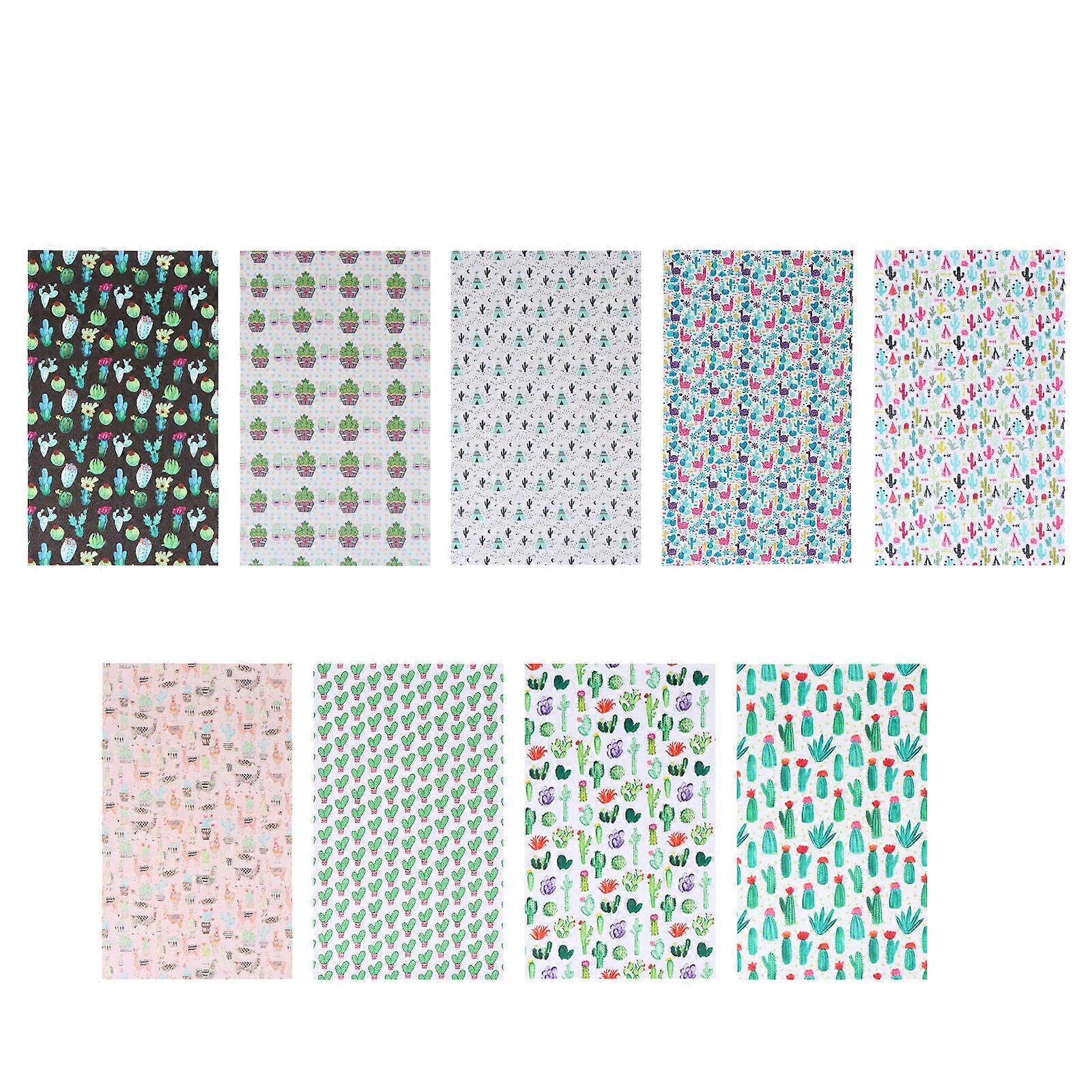Synthetic Sheet Cactus Pattern for DIY Crafting 27Pcs