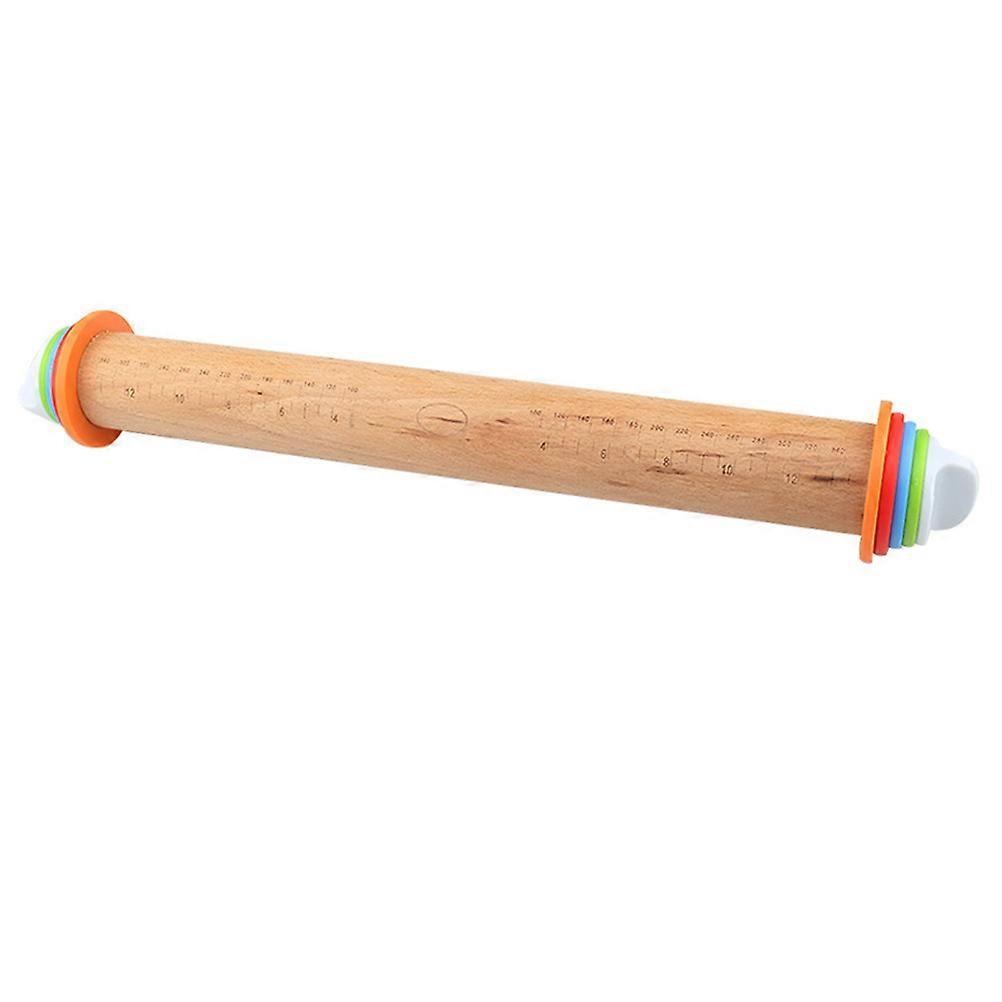 Scale Rolling Pin Adjustable Thickness Rolling Stick Kitchen Tool 3Pcs