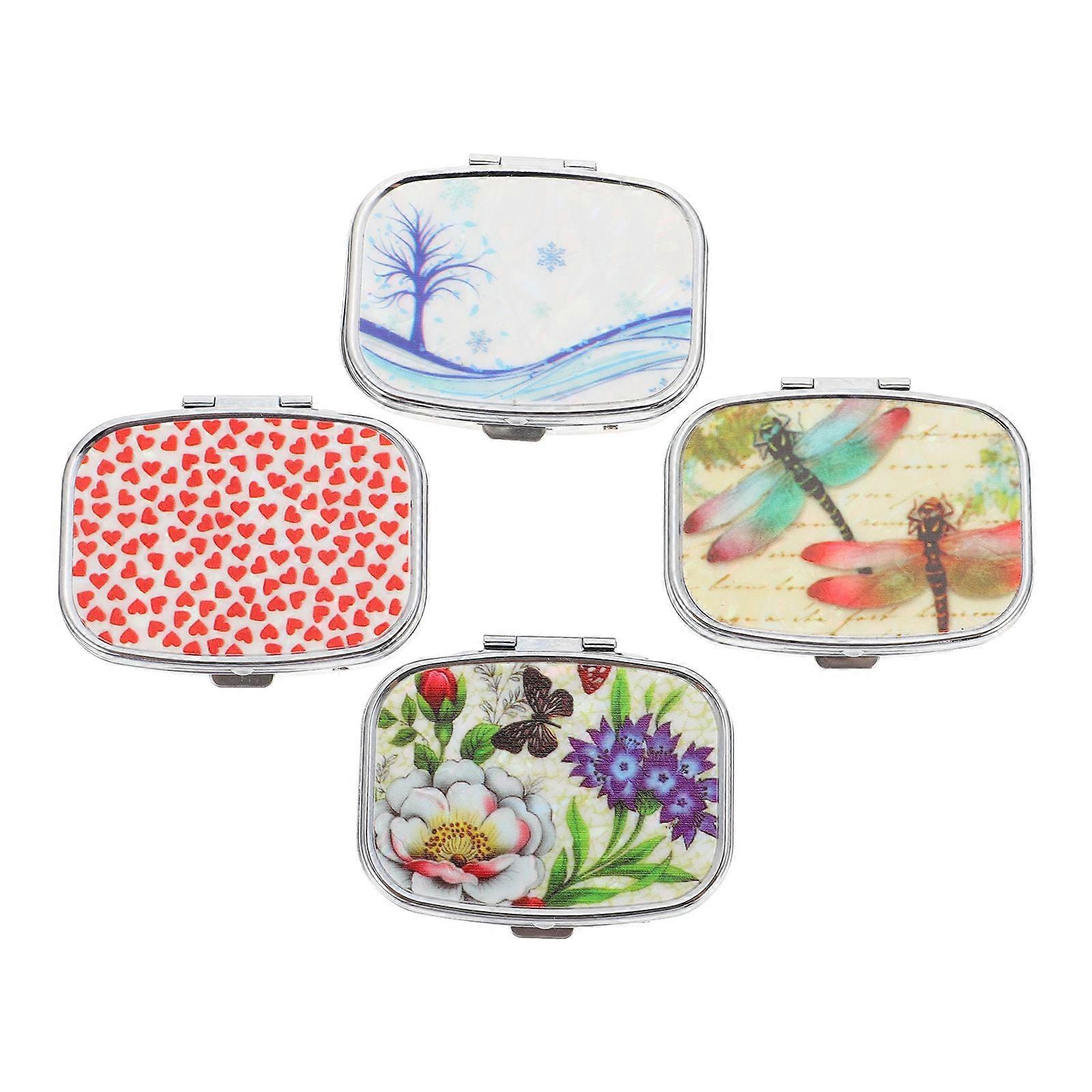 Portable Medicine Storage Case 3Sets Pill Boxes for Home Use