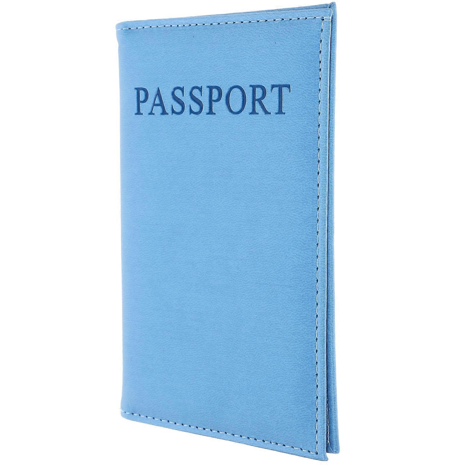 Security Card Protector Simple Design For Teachers Students Blue 14.2X9.8X1CM Dustproof 1Pcs