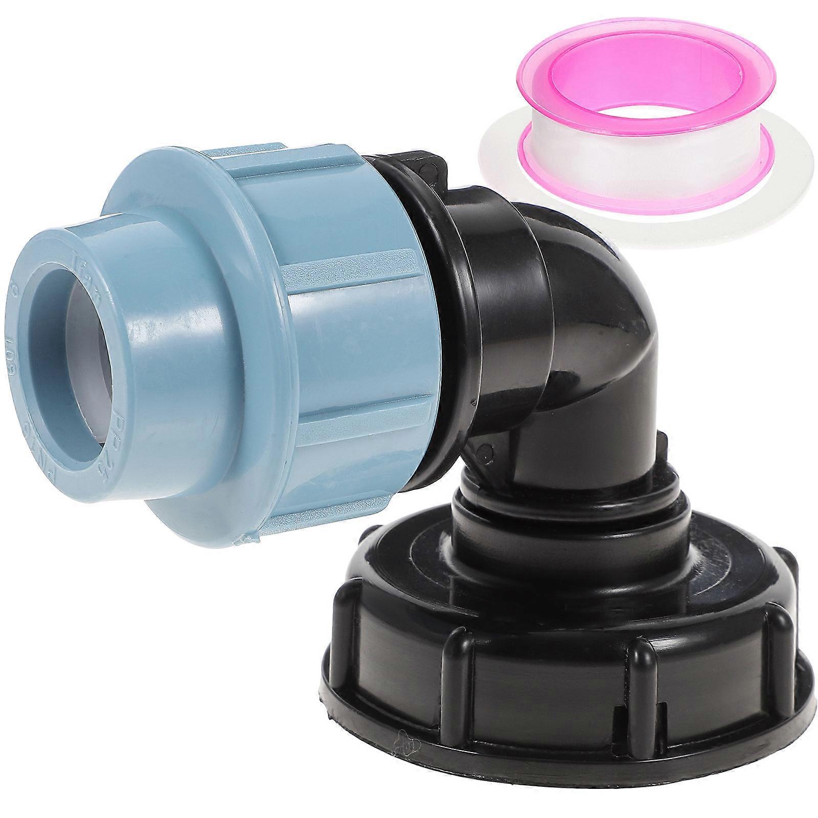 Ibc Tank Adapter Water Hose Connector for Garden Use 4Pcs Elbow Connector