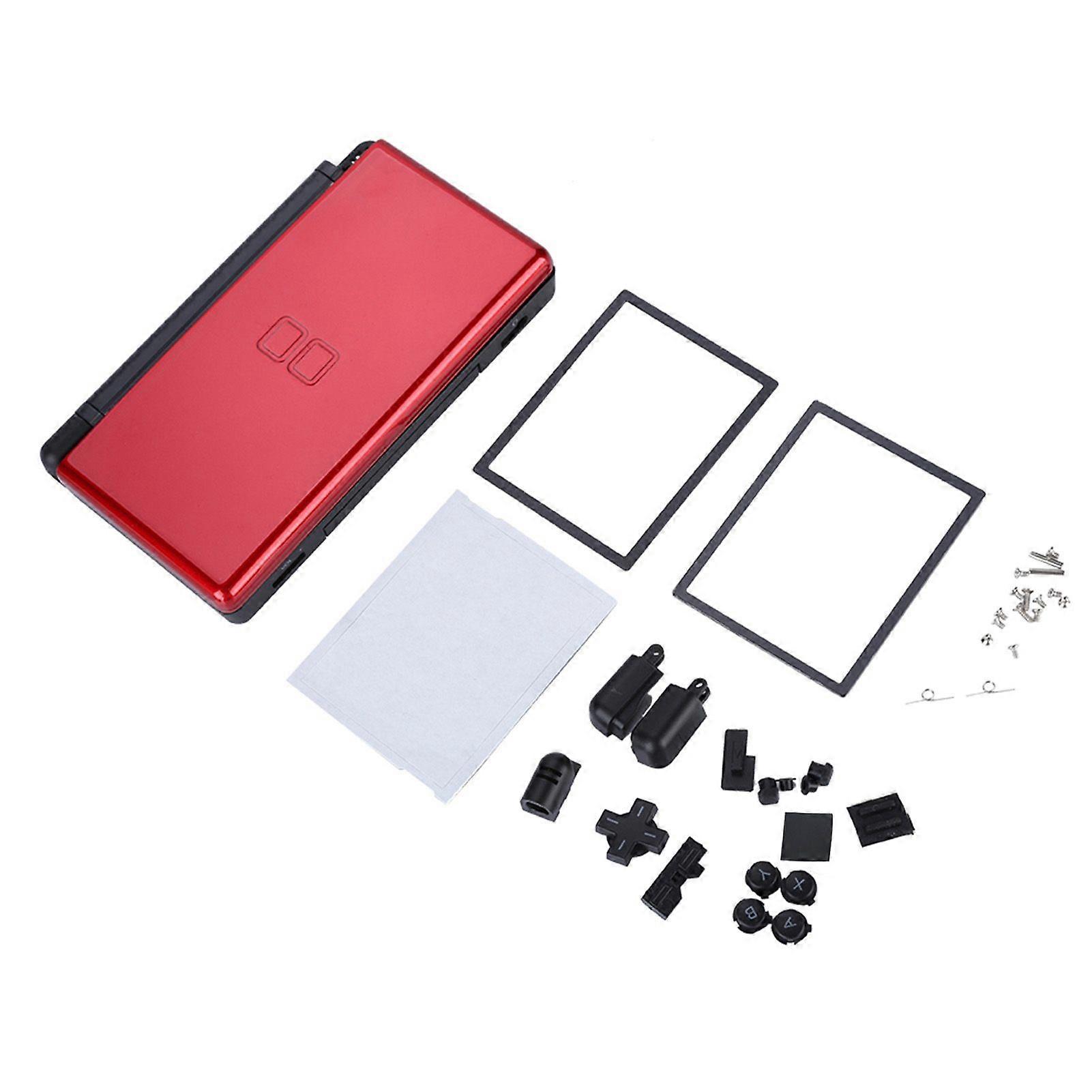 Pièces de rechange complètes pour Nintendo DS lite Kit de remplacement Boîtier Boîtier Shell Case (Rouge)