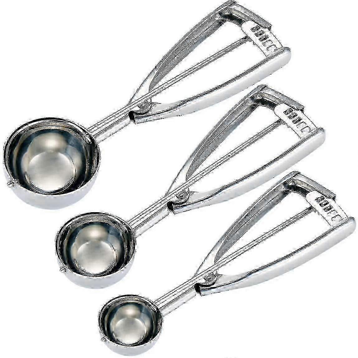 3pcs Cookie Scoop Set, Ice Cream Scoop Set,size 4cm,5cm,6cm
