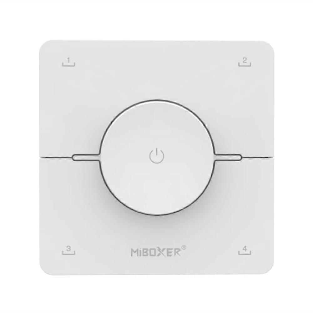 Miboxer K0S 2.4GHZ Knob 4 Zone Panel Remote Adjust Color Temperature Brightness Dual White LED Dimmer Switch Controller