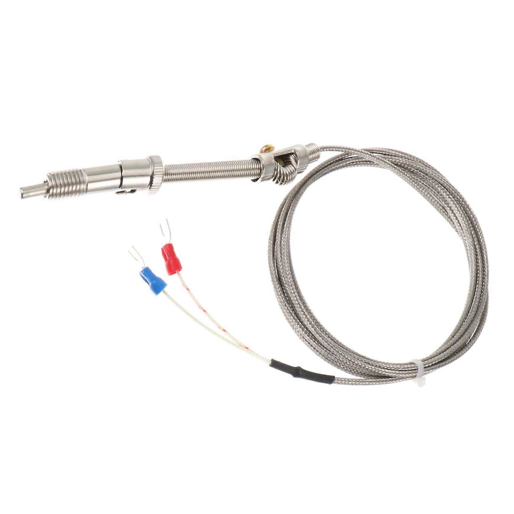 Temperature Probe K Type Thermocouple, 2m Length, Pressure Spring Line, Temperature Measurement Tool