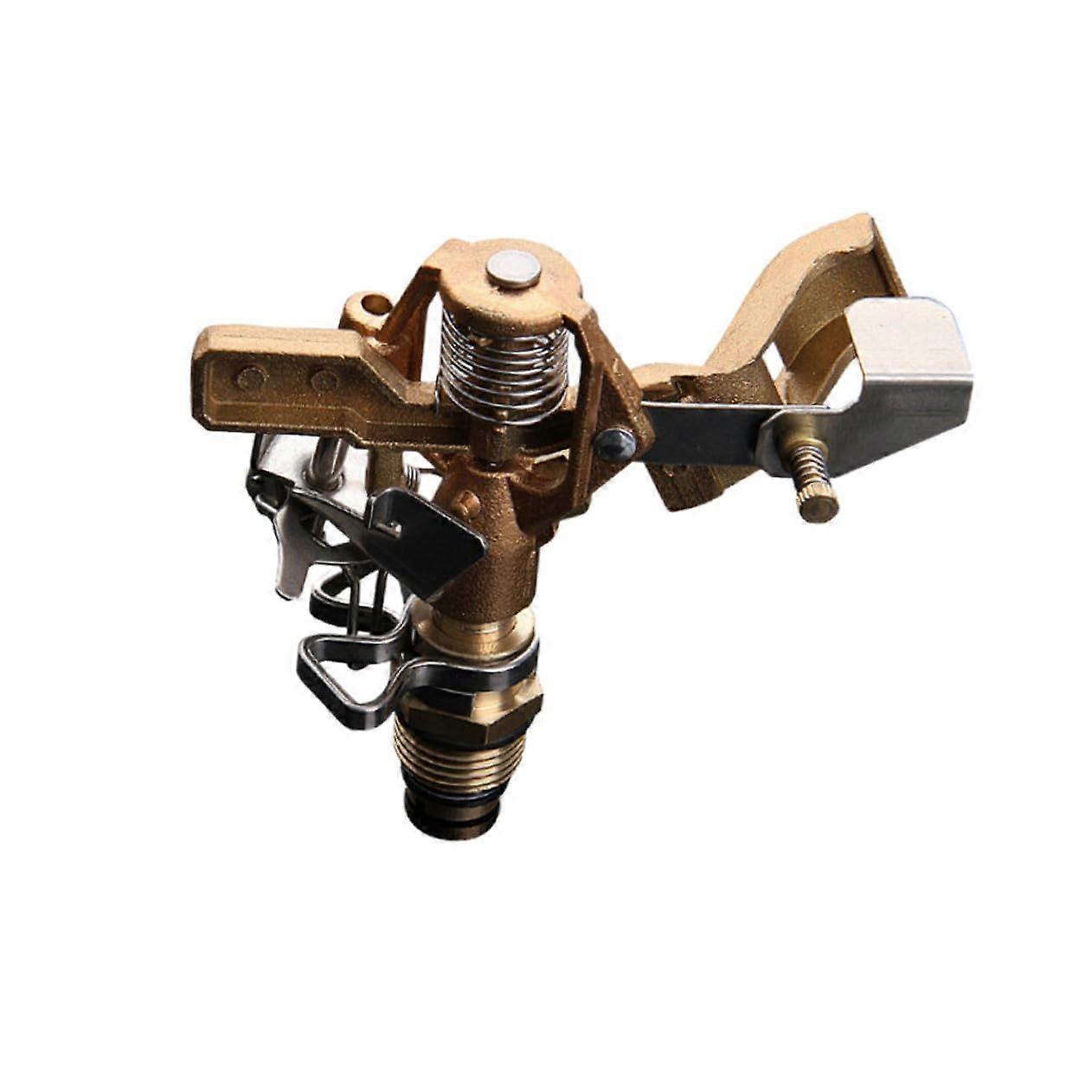 Metal Rotating Sprinkler Head Adjustable Water Sprayer for Lawn and Garden Irrigation with Wide Coverage for Trees and Shrubs