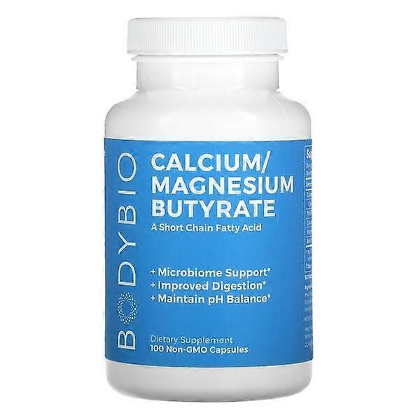 BodyBio, Calcium/ Magnesium Butyrate, 100 Non-GMO Capsules