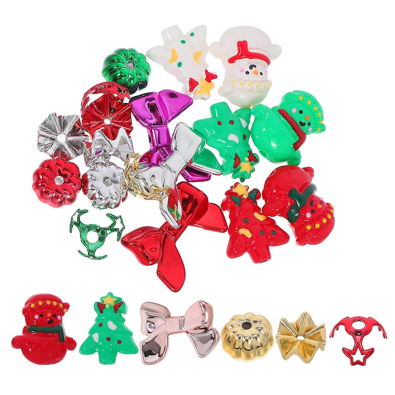 Assorted Color Hand-Painted Spacer Beads for Jewelry Making 96Pcs Set