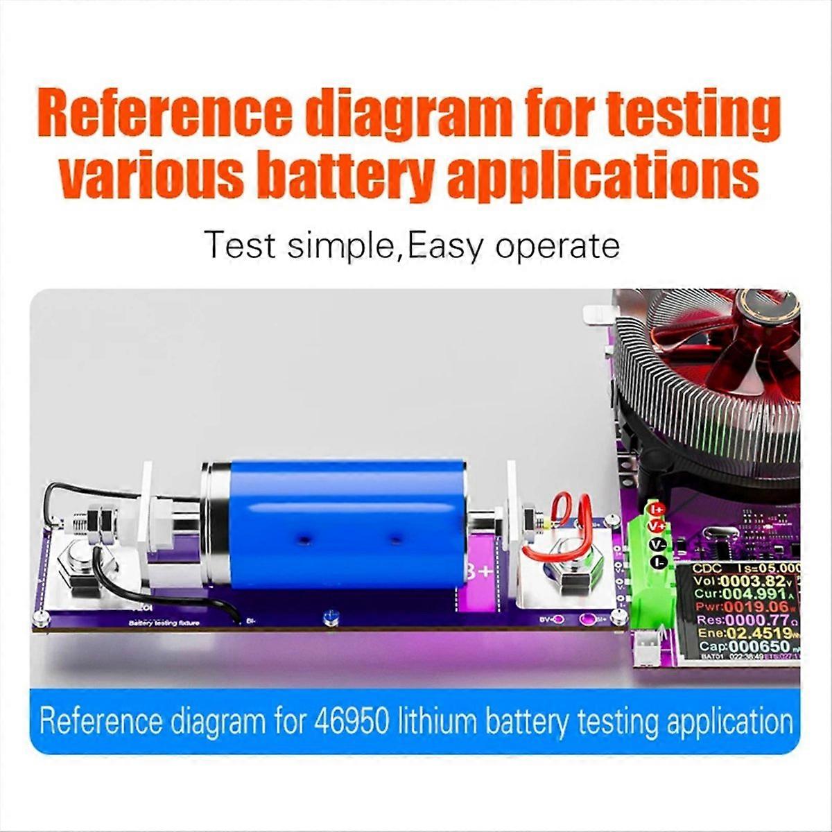 20A 4-Wrie Battery Tests Stand Current Voltage Meter Detection BOX