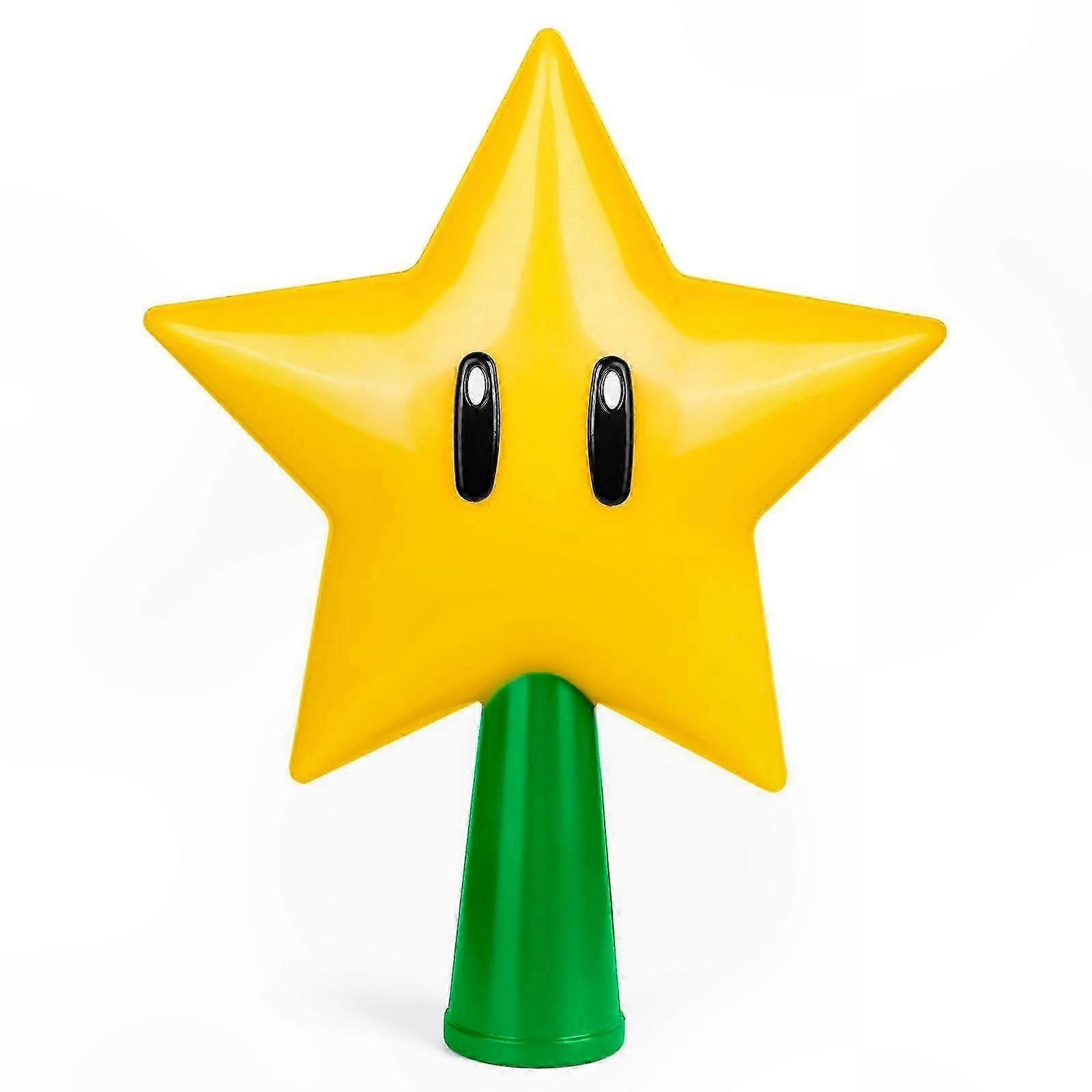 LED Light-Up Star Tree Topper for Christmas Decorations, Plug-In Design