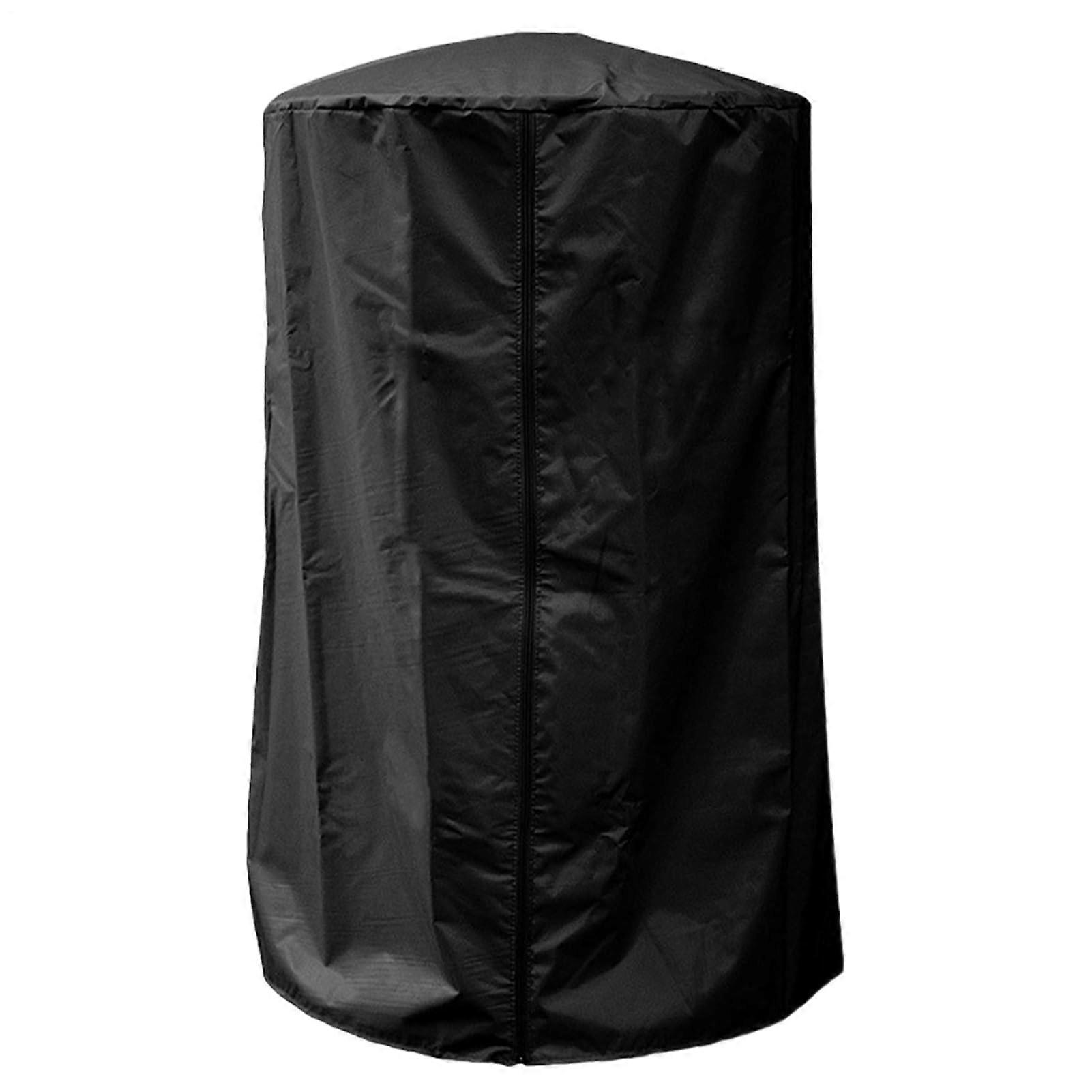 Outdoor Heater Cover Tabletop Rustproof WaterResistant Vertical Side Zipper Full Protection For Tabletop Use Black