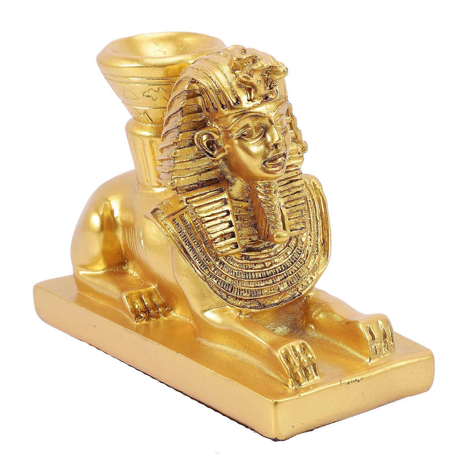 Sphinx Crystal Ball Base Golden Resin Stable Structure for Home Use Crystal Spheres Holder