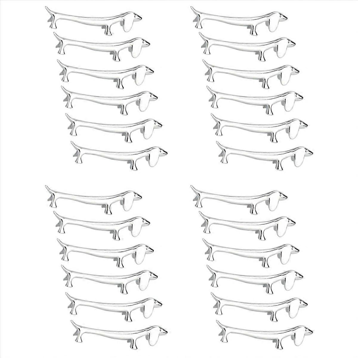 6 Pcs Chopsticks Rest Little Dog Zinc Alloy fork Spoon Tableware Tool