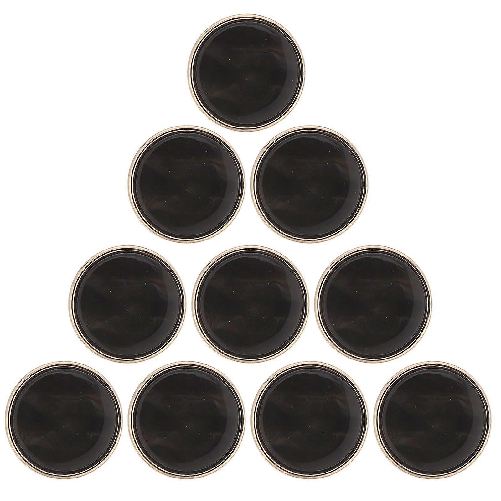10pcs Round Buttons: 0.79" Resin Flat Round Shank Button for Coats Blazer and Sweaters - Decorative Sewing Fastener for DIY Crafts and Clothing Projec
