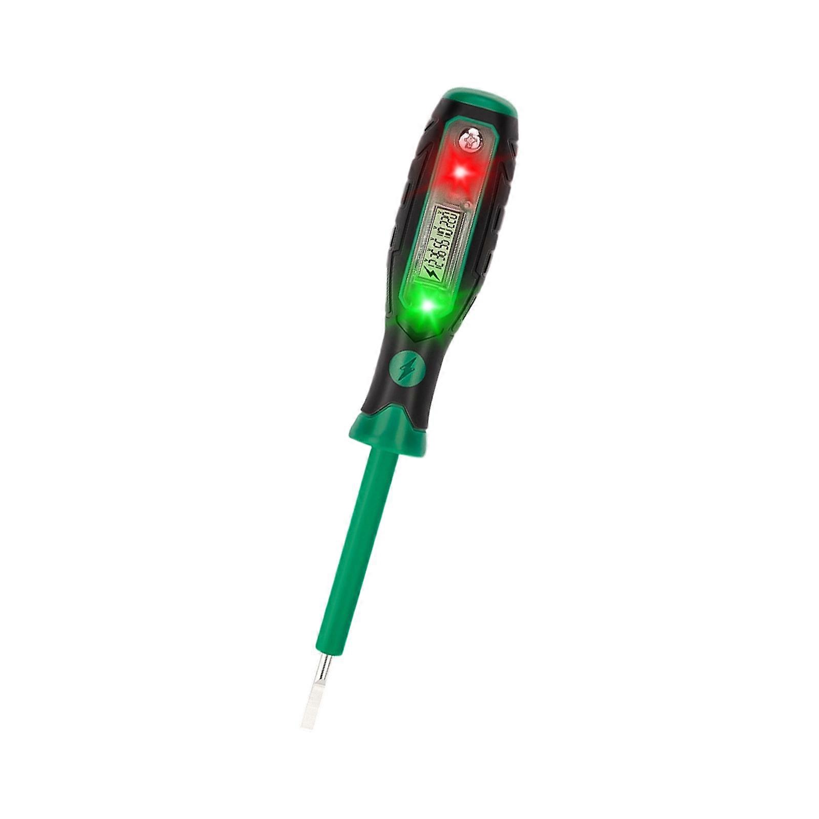 Strong Potential Testing Screwdriver With Bright LED Display Perceivable Alarms For Quick Electrical Diagnostics Multicolor
