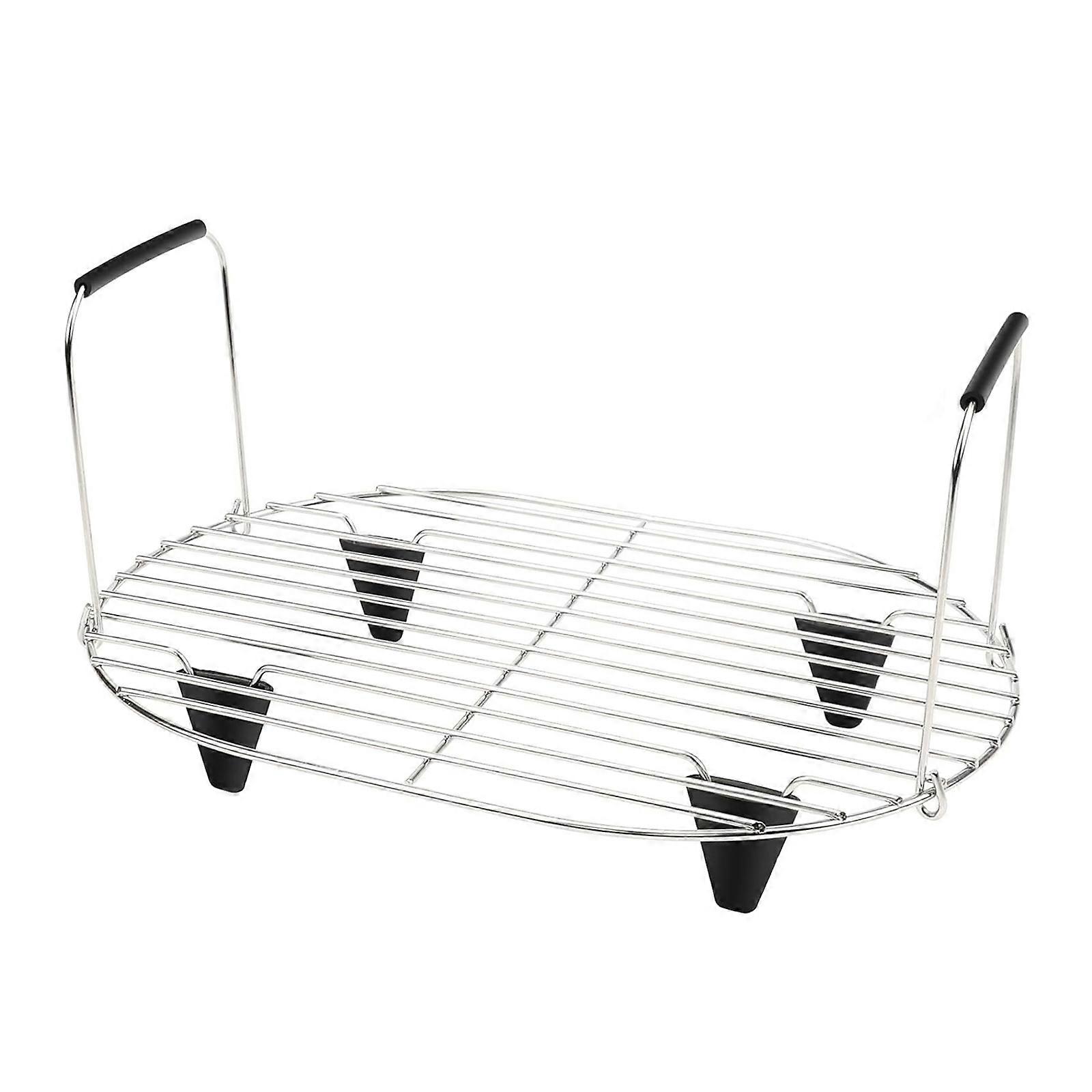 Steaming Rack Stainless Steel Grilling Stand Slow Cooker Steaming Holder Roasting Rack for 8.5 Quart MC1000 Slow Cooker Multicolor