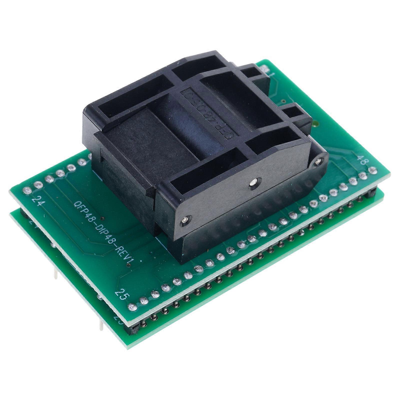 QFP48 to DIP48 Adapter Socket Stable Connection for Efficient Programming and Testing Multicolor