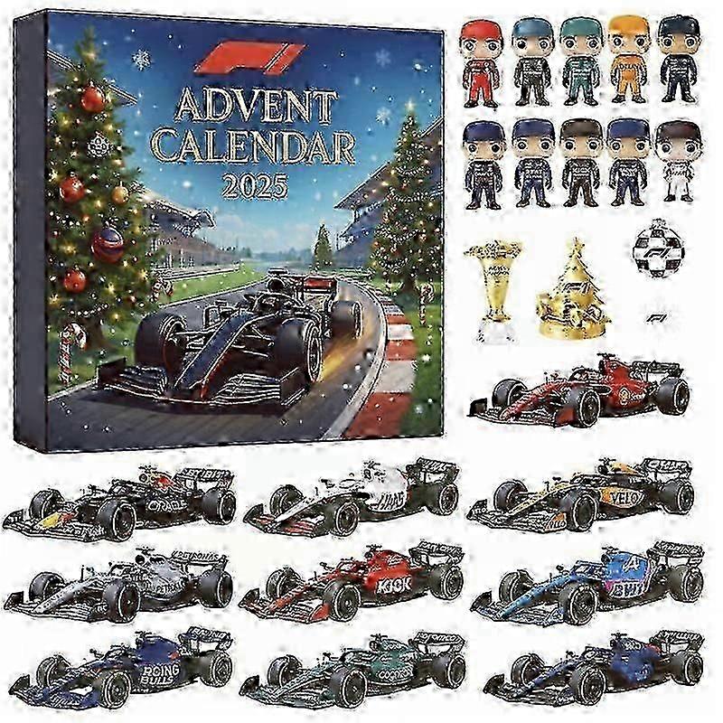 F1 Advent Calendar Advent Calendar Christmas Gift Racing Themed Blind Box 25-26