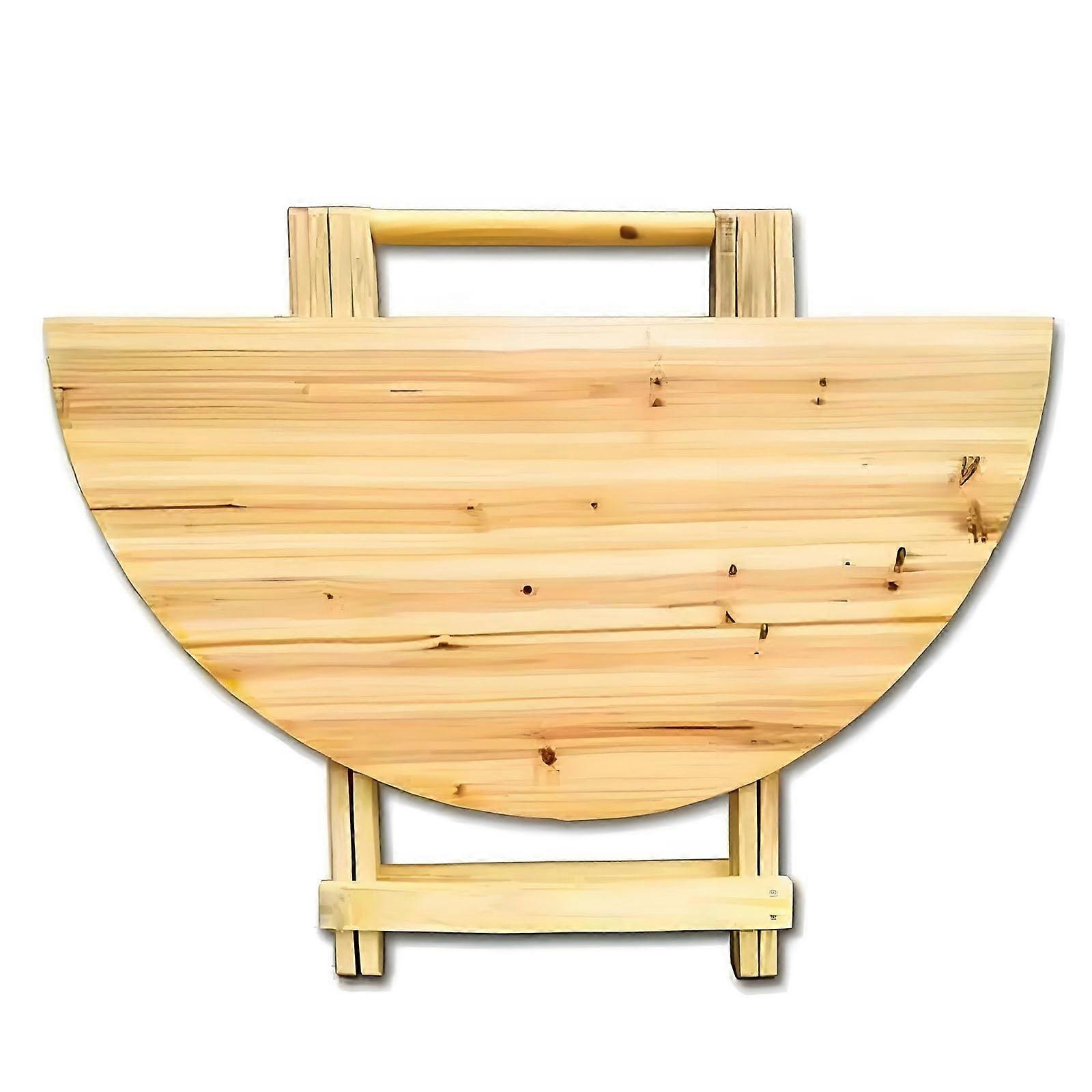 Portable Folding Wooden Dining Table Expandable For Small Spaces Indoor And Outdoor Use 26 By 27 Inches Yellow