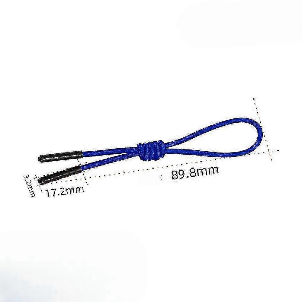 5pcs Elastic Rope Zipper Pullers Bright Colorful Polyester Rope Decorative Puller Suitcase Handbag Zipper Puller