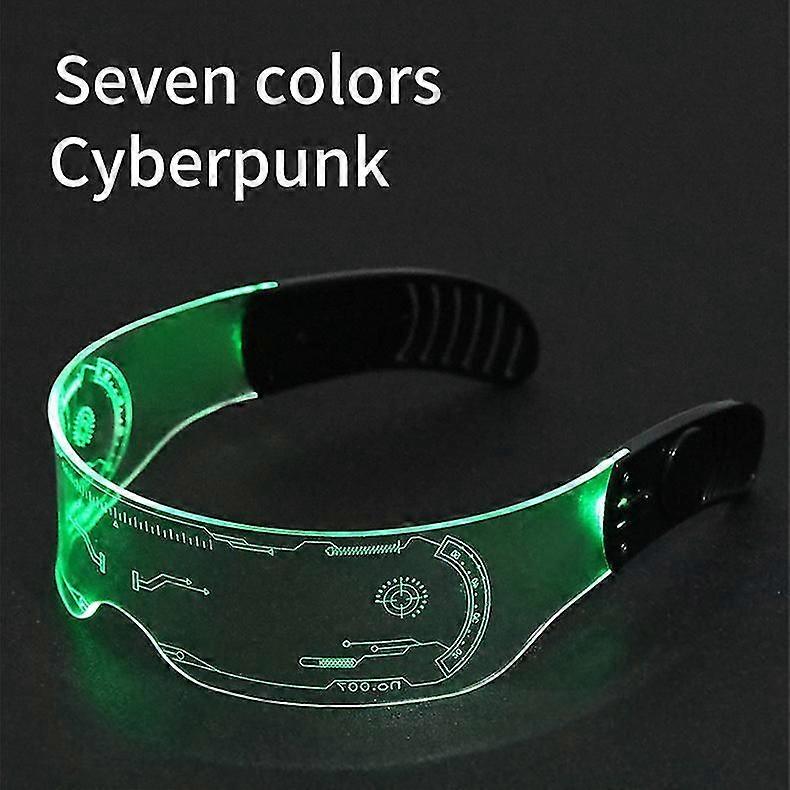 Cyberpunk Bril Led Bar Props Mannen En Vrouwen Luminous Disco Bril