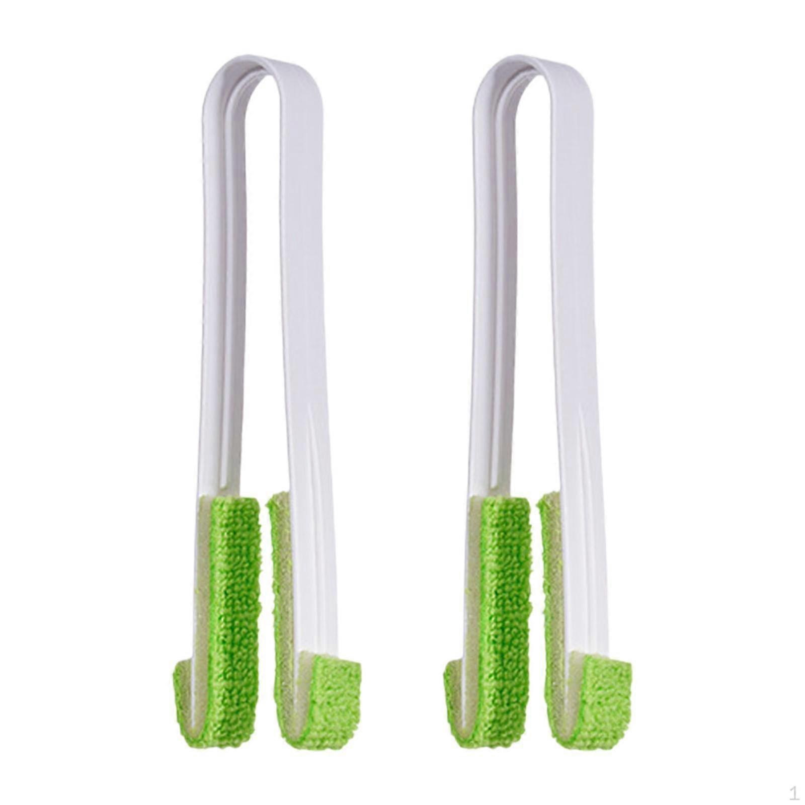 2Pcs Window Cleaner Duster Brush Washable Brushes Double Sided Cleaning for Vertical