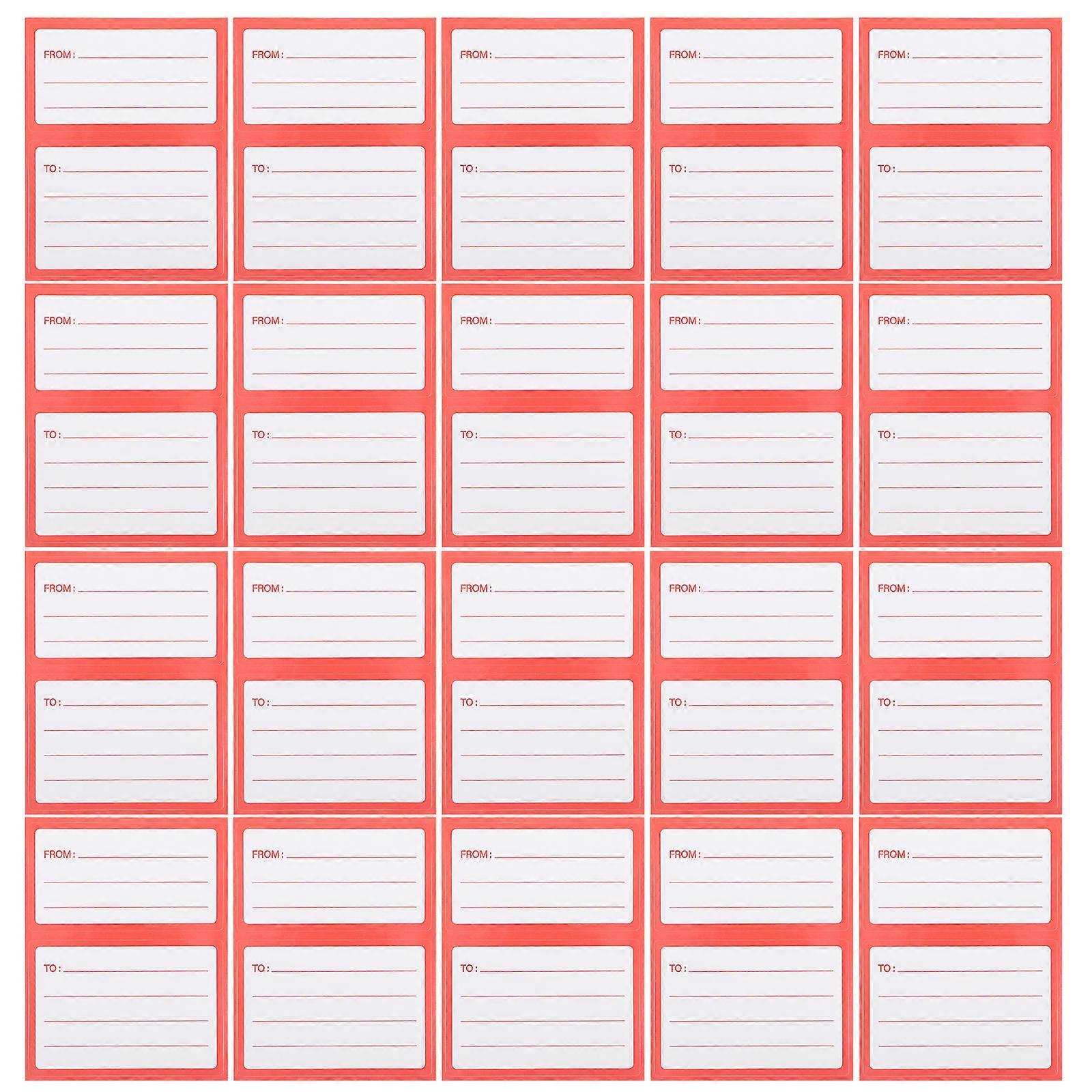 Red Mailing Labels Self Adhesive for Office Use 150Pcs Address Label Stickers