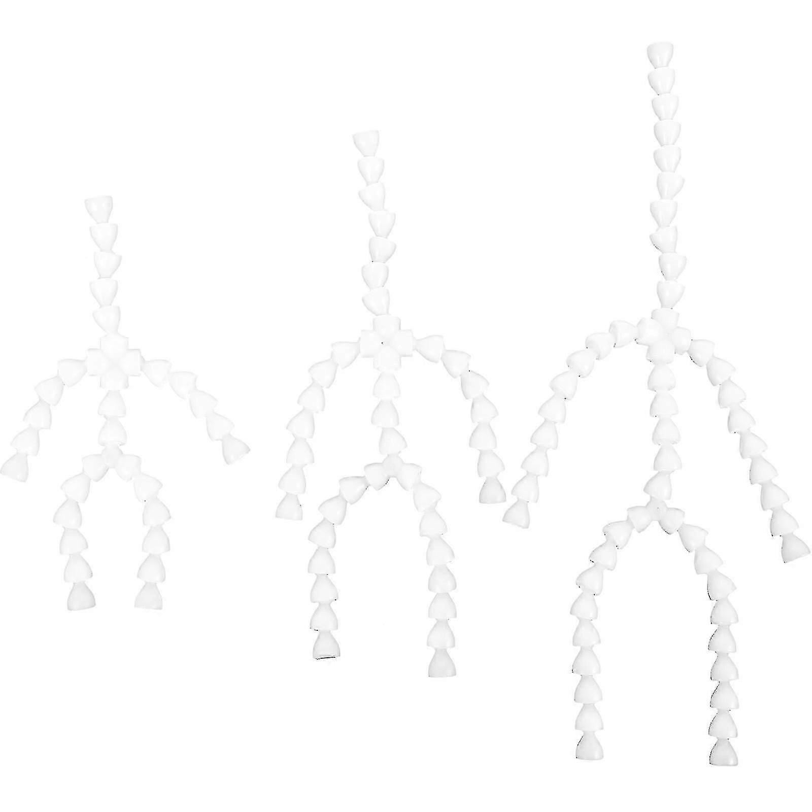 6pcs Movable Plastic Skeleton Frame with Adjustable Doll Joints for Puppet Model Making Kit
