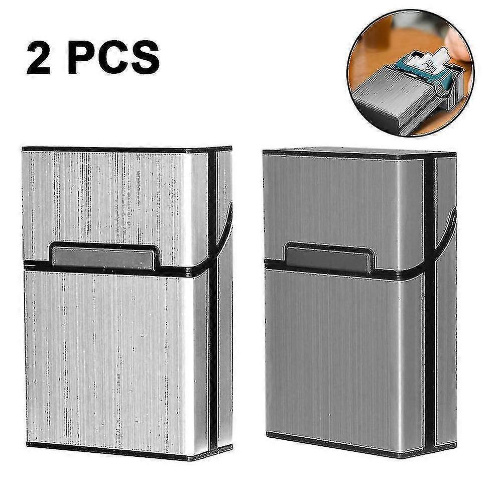 Cigarette Case, Metal Cigarette Box With Magnetic Lock