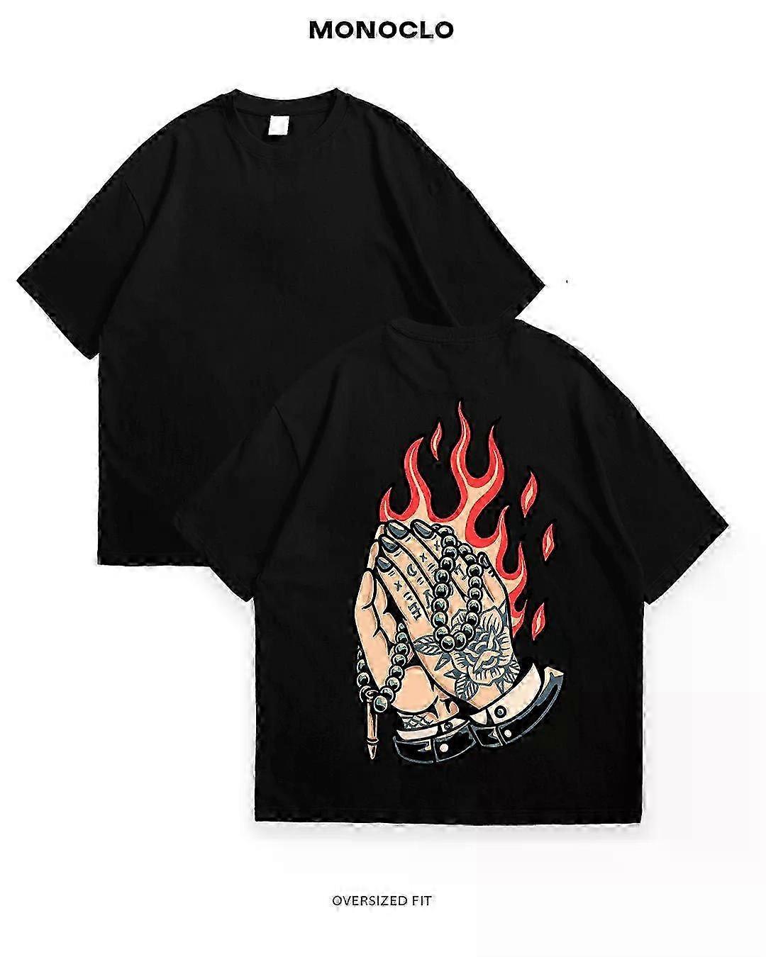 Flame Prayer T-shirt Rockinstone New