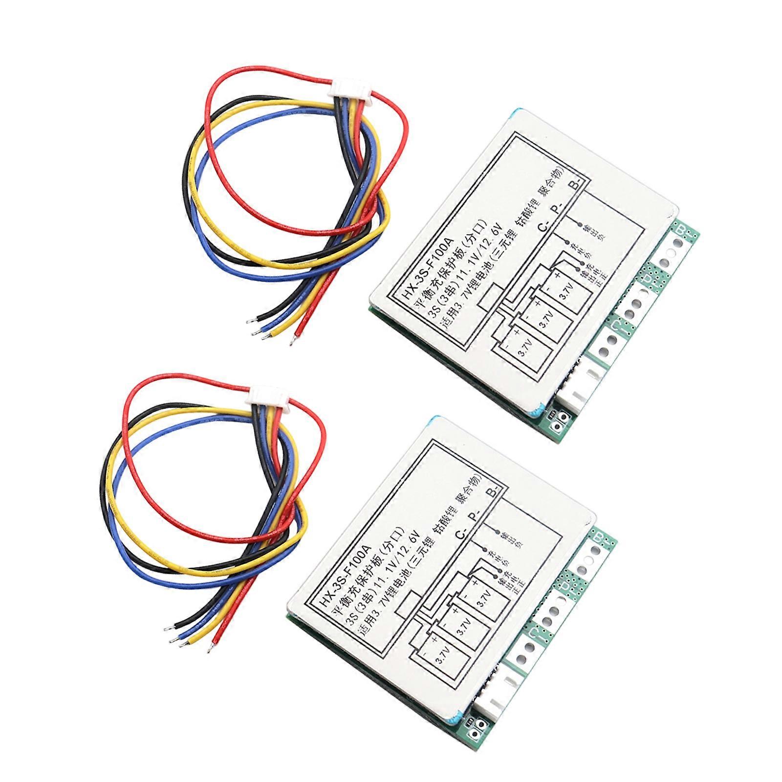 12.6V 100A Lithiums Battery Protections Module With Balancing Function Overcharge Overdischarge Short Circuits Protections For E Bike Drones