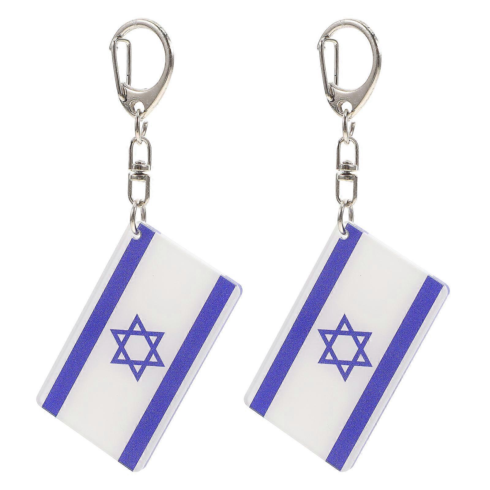 Creative Keychain for Car Keys 2Pcs with Plastic Metal Material