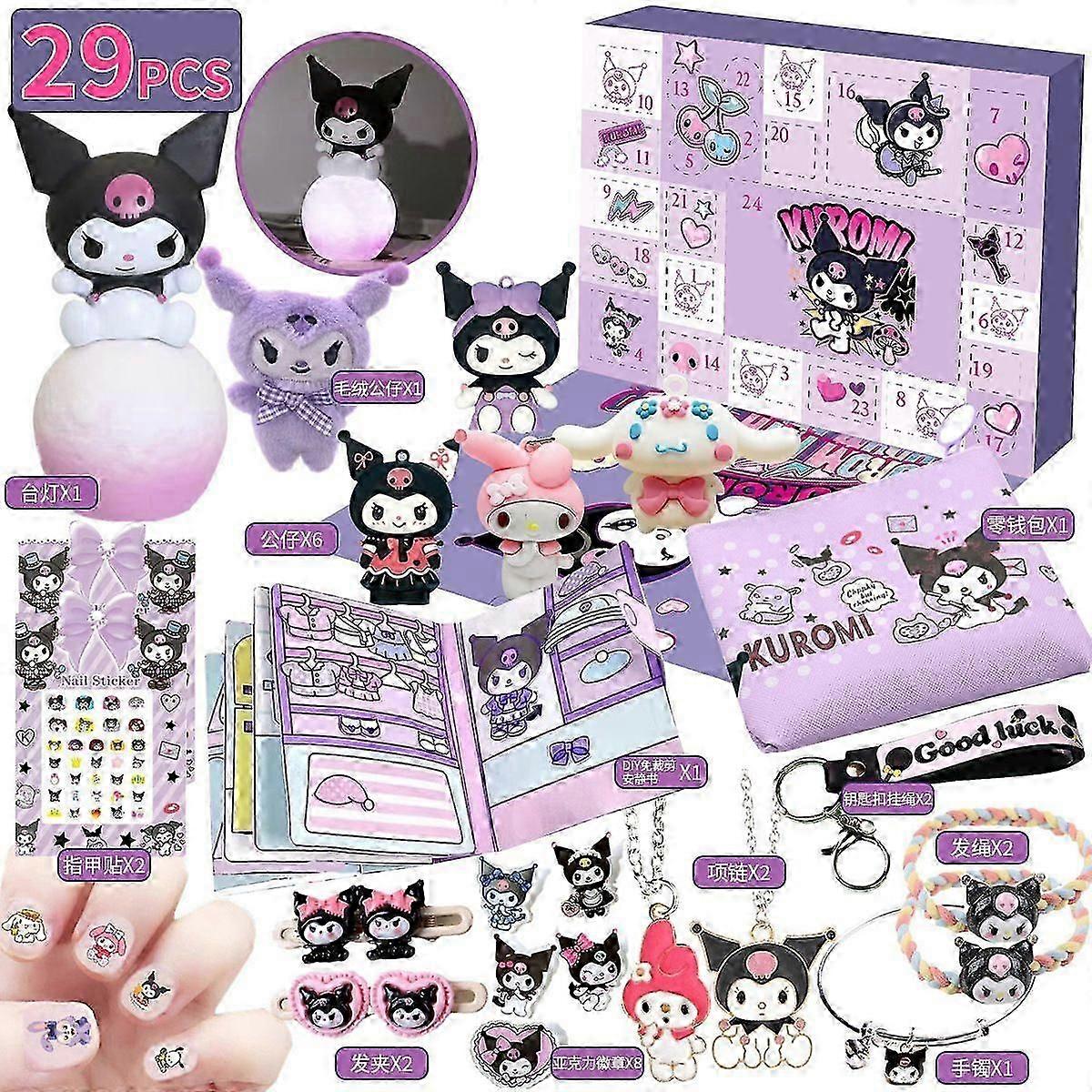Sanrio Hello Kitty Advent Calendar 2025, Surprise Box, 24-Day Countdown to Christmas, Hello Kitty Advent Surprise Gift for Kids
