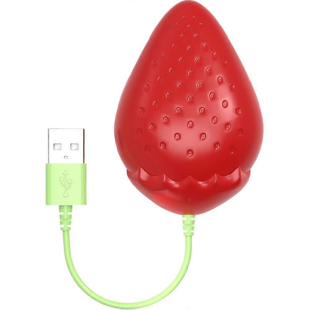 4-Port USB 2.0 Hub Splitter with Fruit Vegetable Design Plastic Notebook Adapter