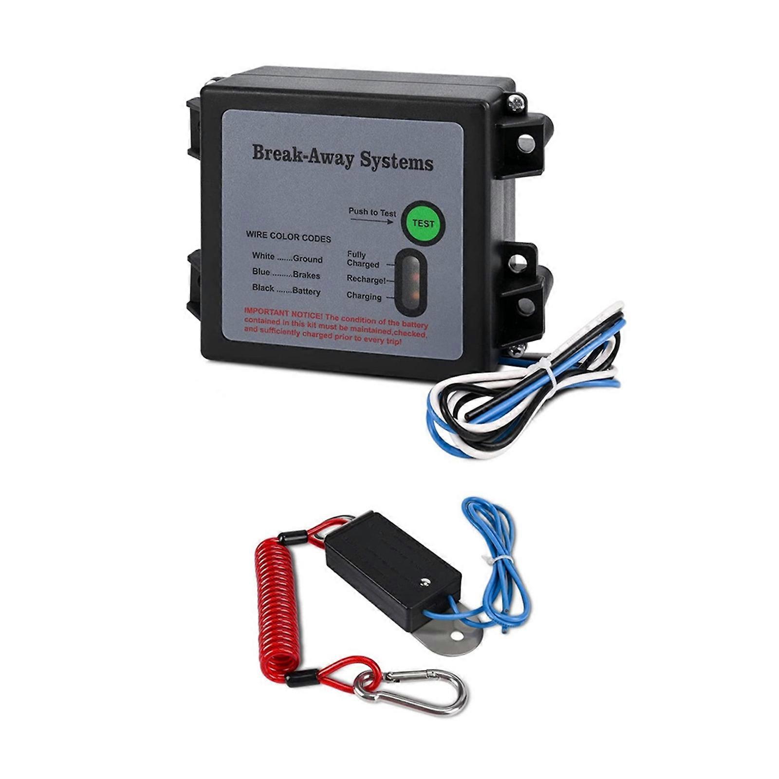 12V Trailer Brake Activation System Kit With LED Monitoring For Safe Towing Vehicle Security Reliable Emergency Stopping Multicolor
