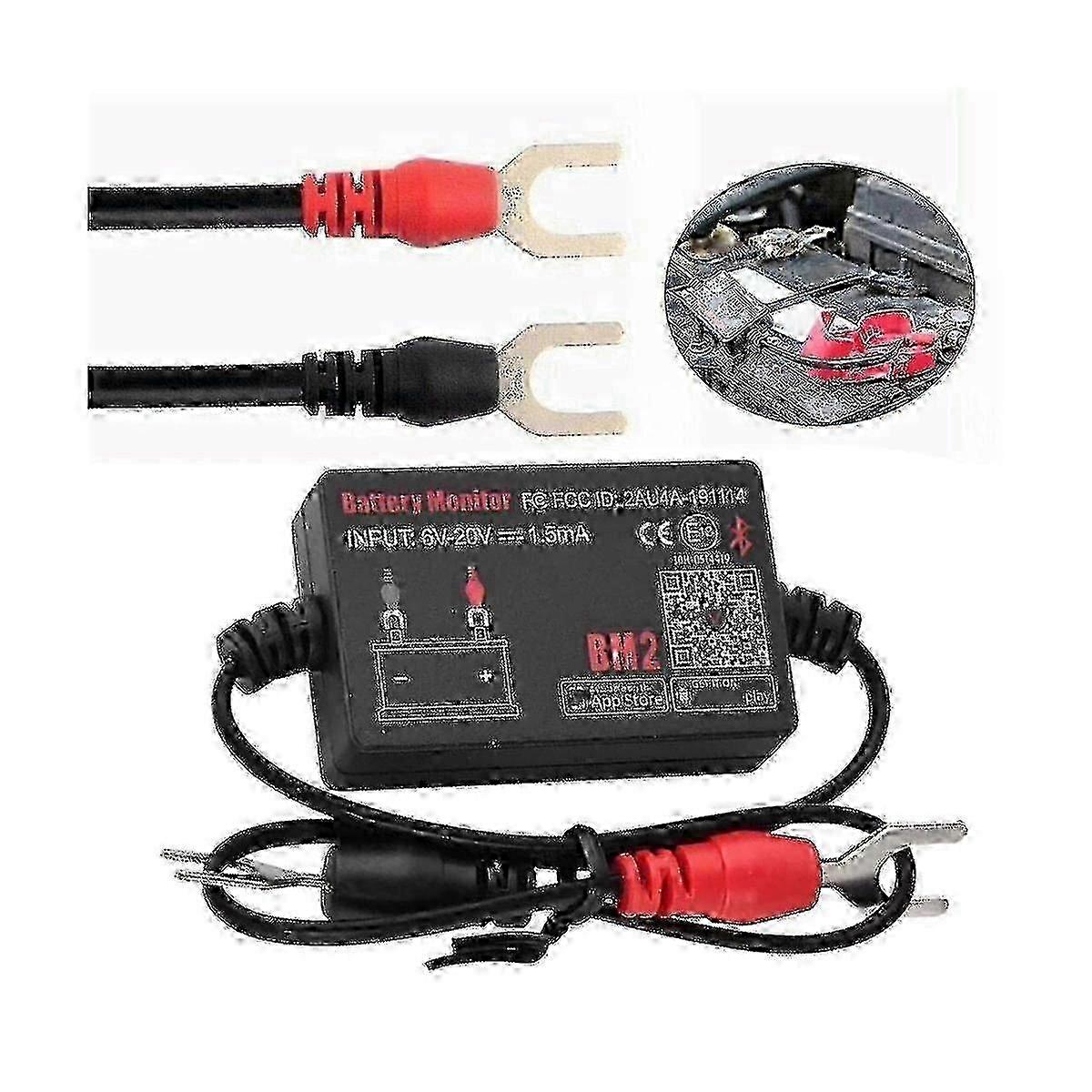 Bm2 Battery Monitor Tester 12v Battery Monitor Bluetooth 4.0 Car Battery Analyzer Charging Cranking Test Voltage Tester z