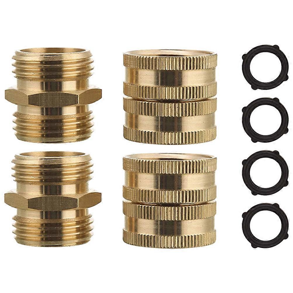 Watering Hose Connection Connector Extension Joint Lengthen Quick Fitting Male Mender Coupler 2 Pairs