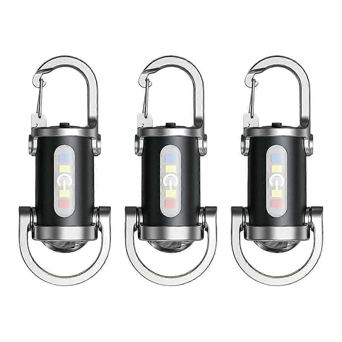 2 in 1 Flashlight and Power Bank Mini Keychain Flashlight Multifunctional Keychain Light for Outdoo