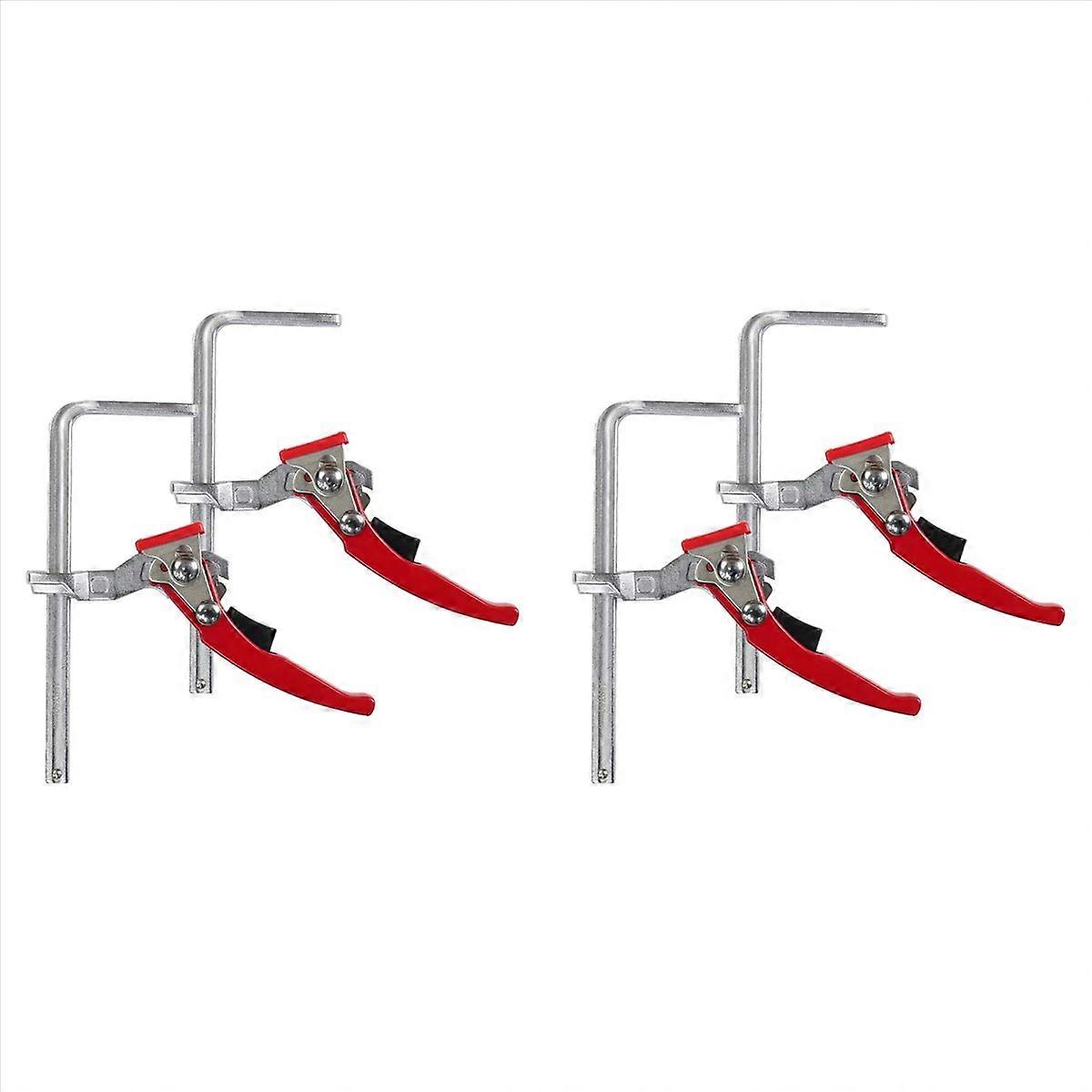 4pcs Ratcheting Table Clamp, Quick Ratchet Track Saw Guide Rail Clamp for Table and Guide Rail Syste