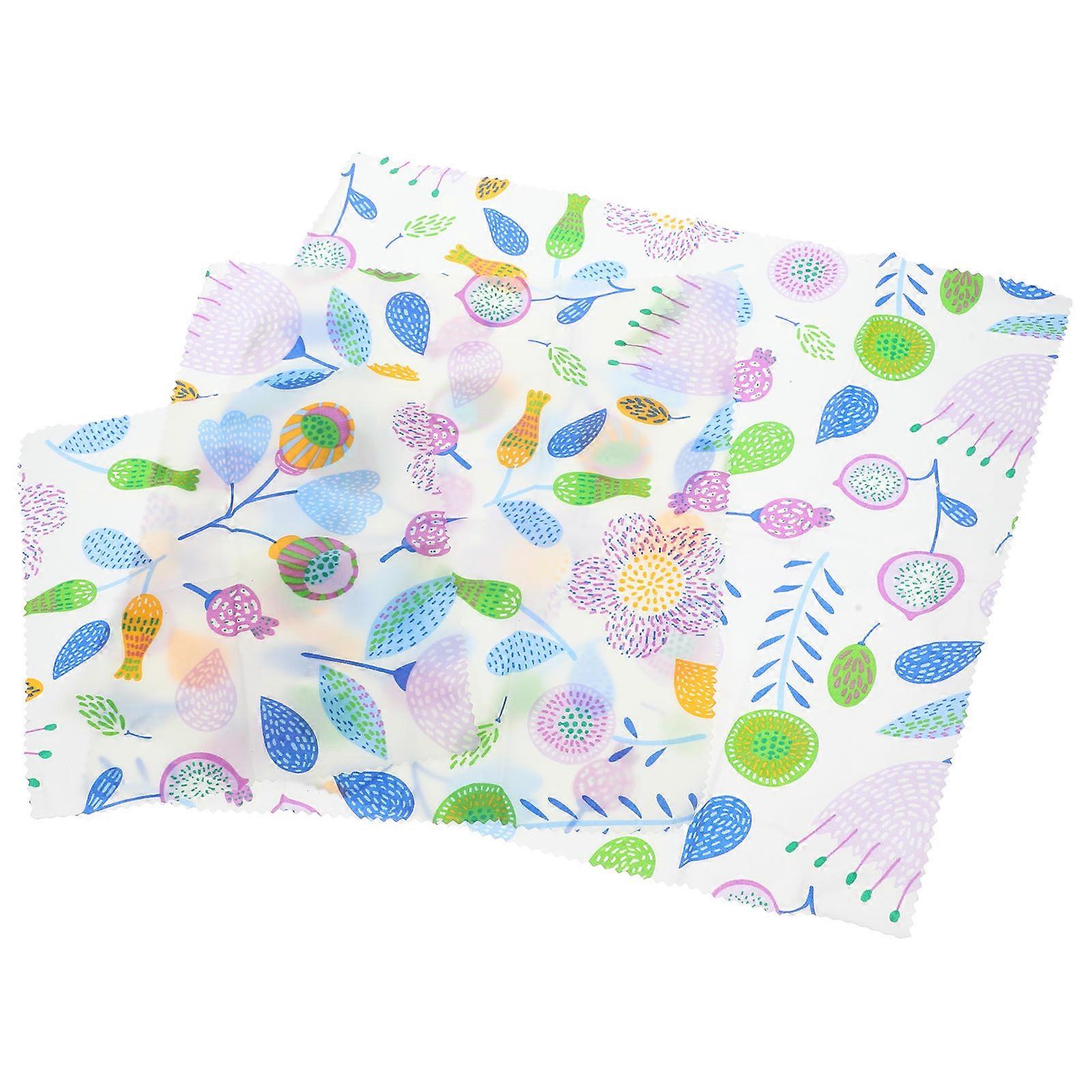 Reusable Beeswax Wrap Cloth for Vegetables Kitchen Use 3Pcs