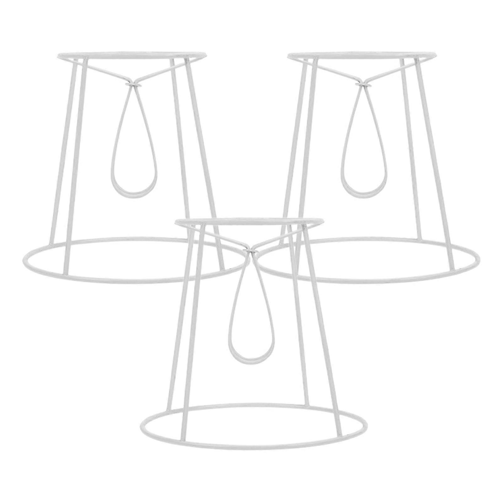 Metal Lamp Shade Frame DIY Table Lampshade Frames for Home Use 3Pcs