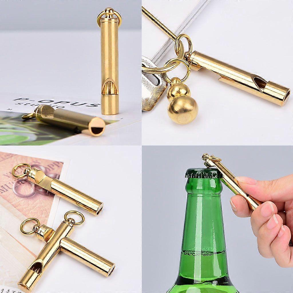 Bottle Opener Whistle Double Function Keyring Key Chain Tool Portable    Creative Wine Bottle Opener Kitchen Tool