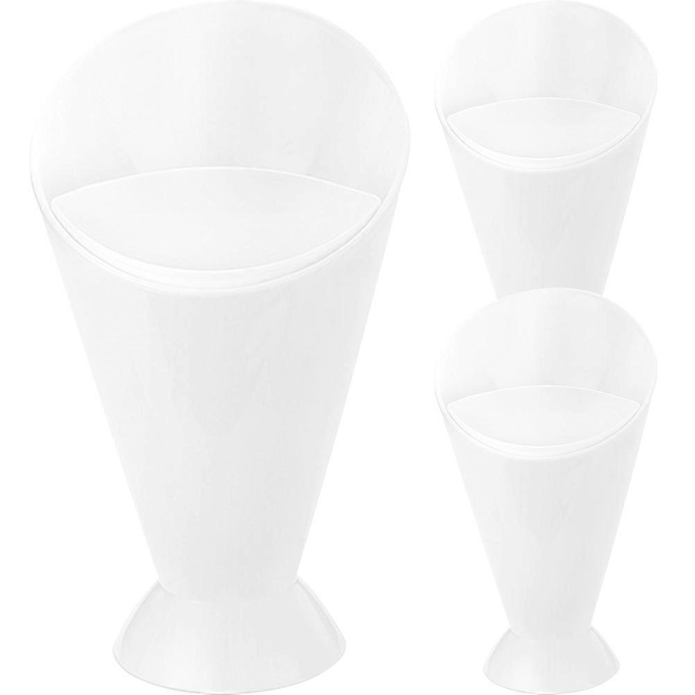 Reusable French Fries Holder Cups for Multipurpose Use 12Pcs White