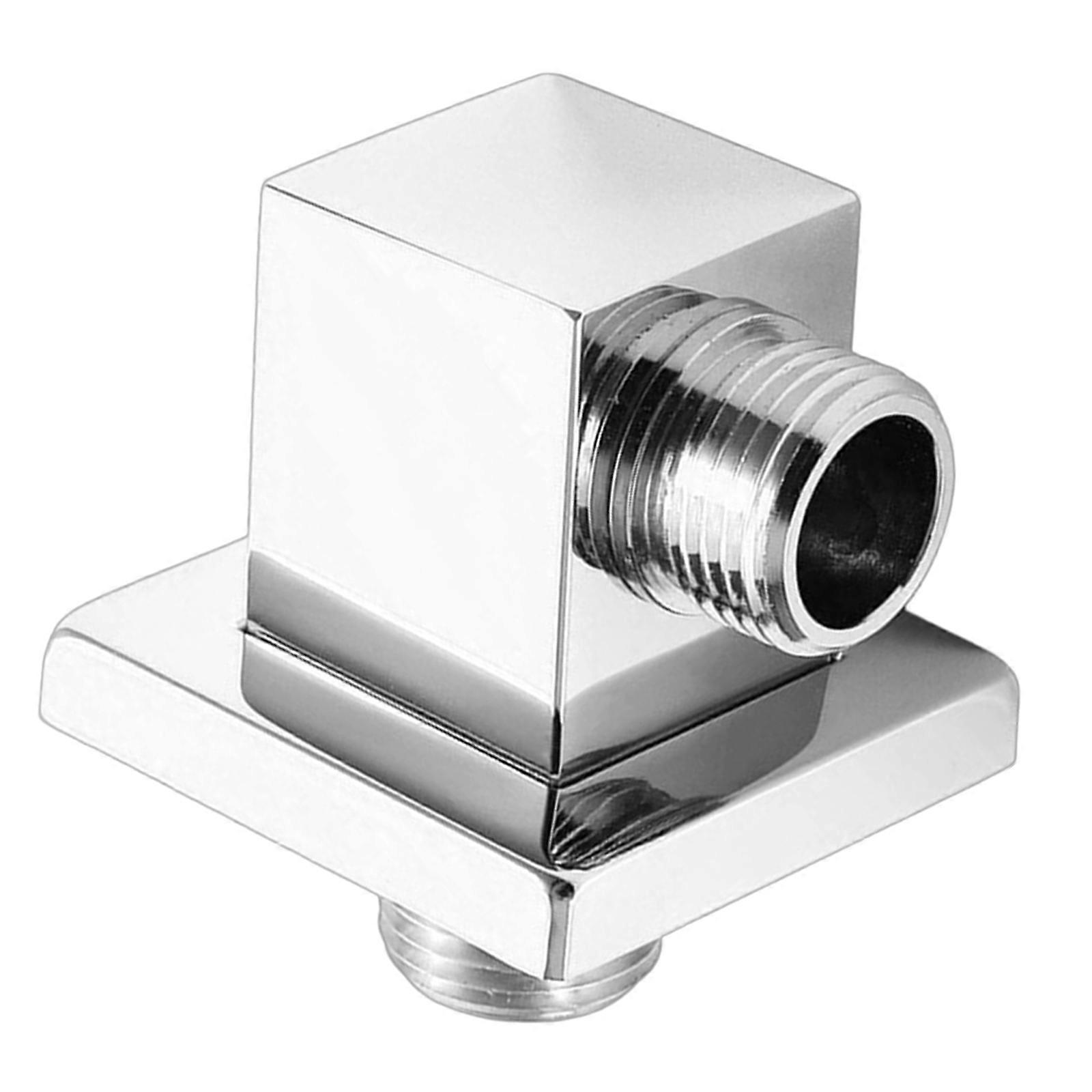 Tarnish Proof Steel Shower Inlet link with Standard Thread Square Shower Elbow for Easy Installation & Dense Designs  electroplated silver