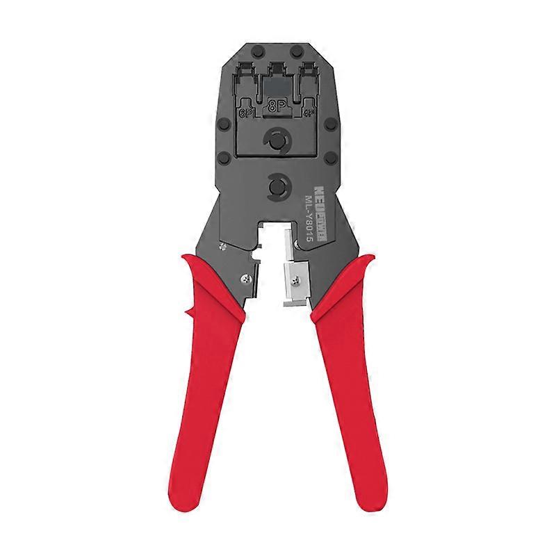 Carbon Steel Network Cable Crimper Tool Set - RJ45 RJ12 RJ11 Multi-functional Wire Crimping, Stripping and Cutting Pliers with N