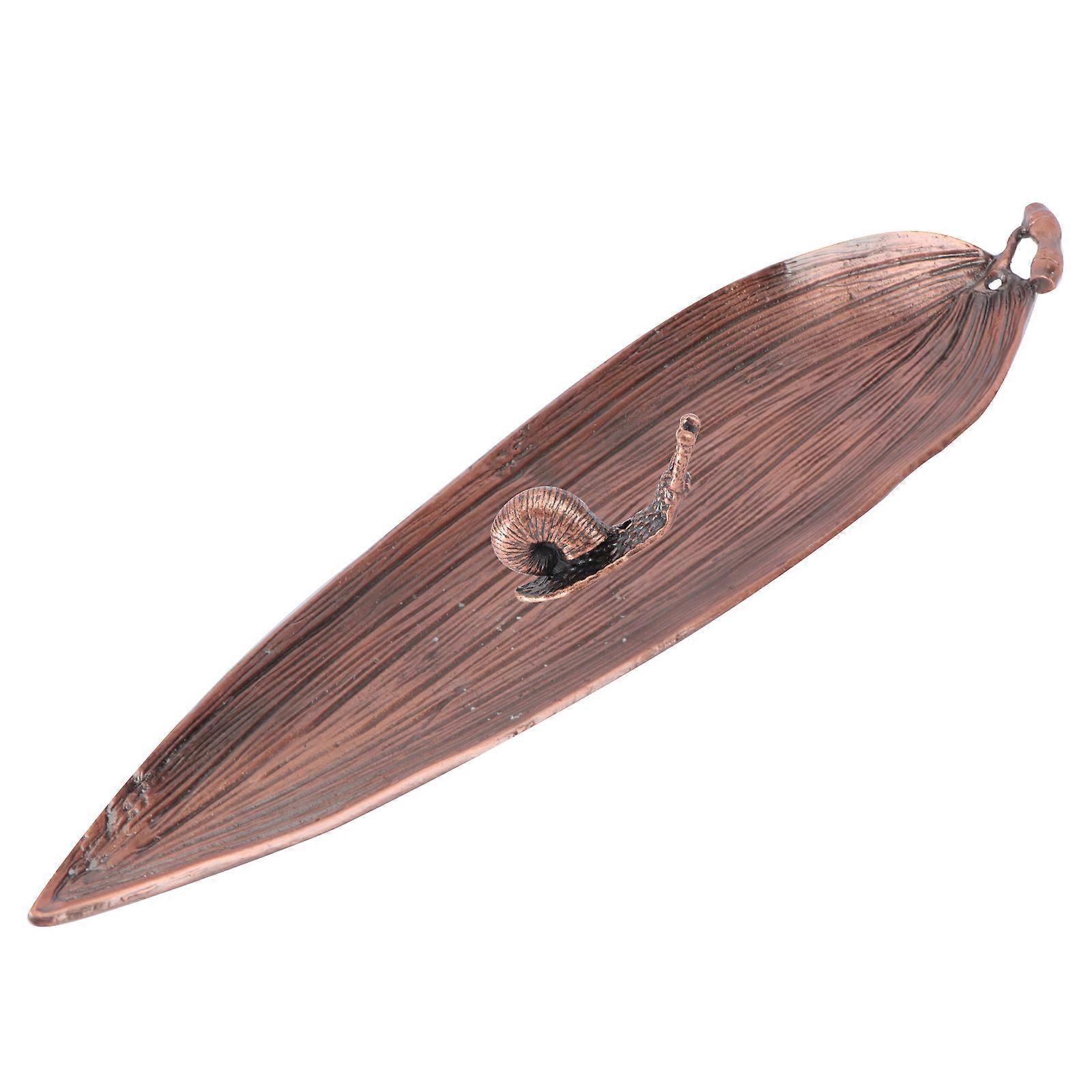 Aroma Therapy Burner Alloy Bamboo Leaf Inserted for Incense Holding 2Pcs