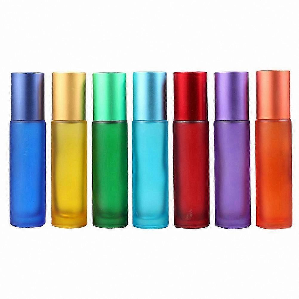 Assorted 10ml Glass Storage Bottles, 14 Pieces, Multi-Colored