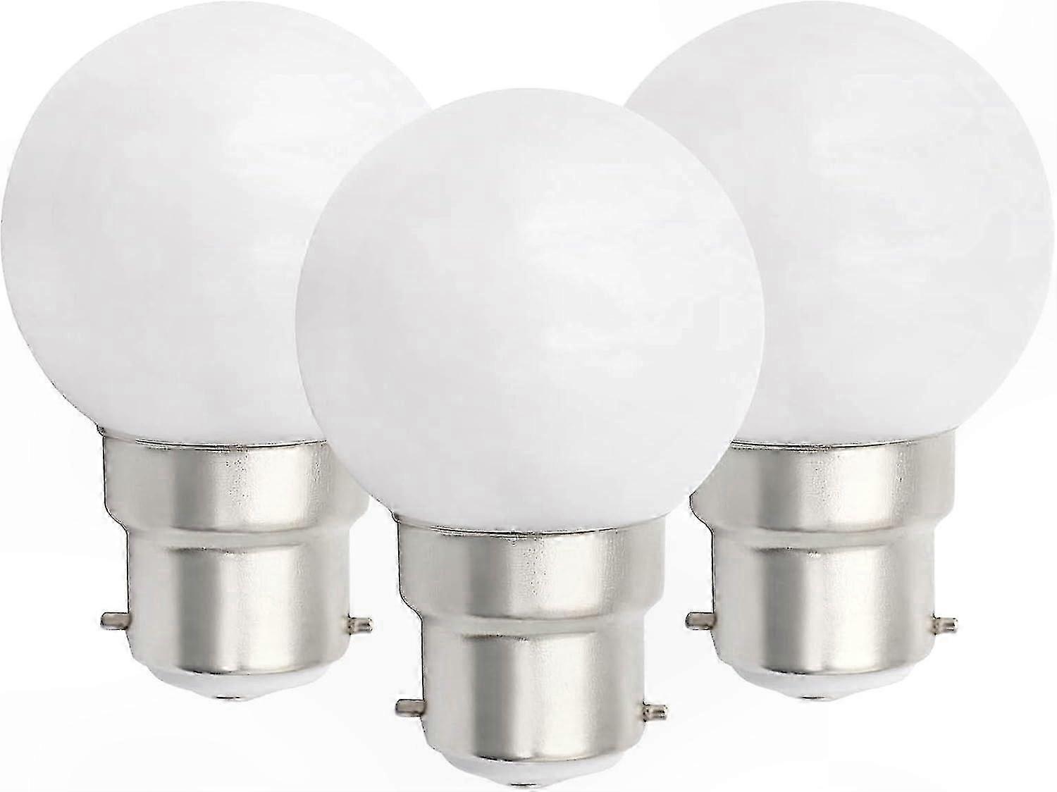 6-Pack B22 LED Golf Ball Bulbs 3W Dimmable Small Globe Light for Home Use